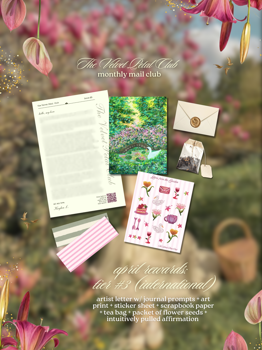 Velvet Petal Mail Club Tier #3 - International