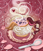 Solo Tea Party - Art Print