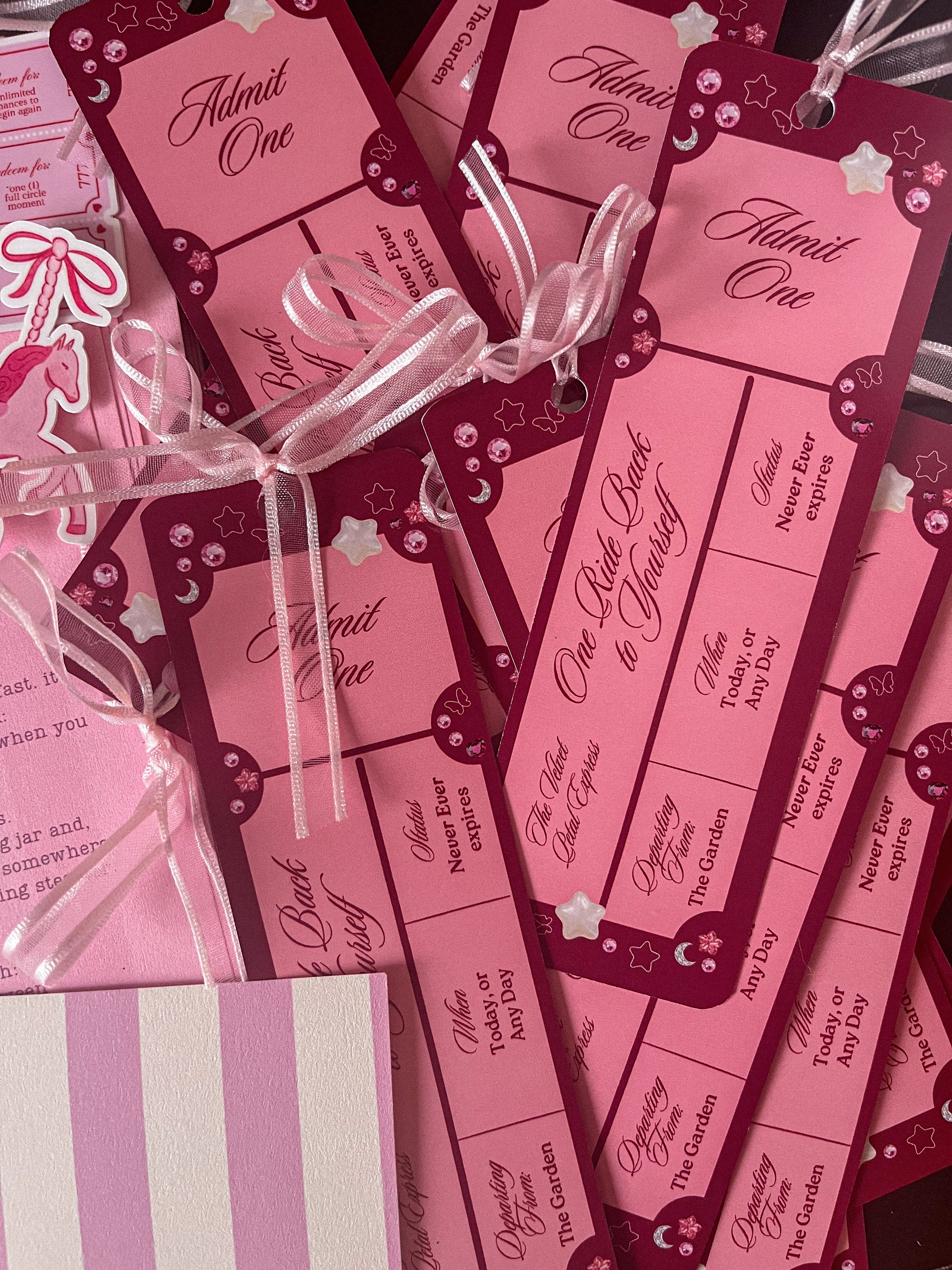 The Velvet Petal Express Ticket/Bookmark