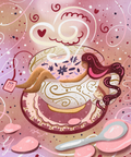 Solo Tea Party - Art Print