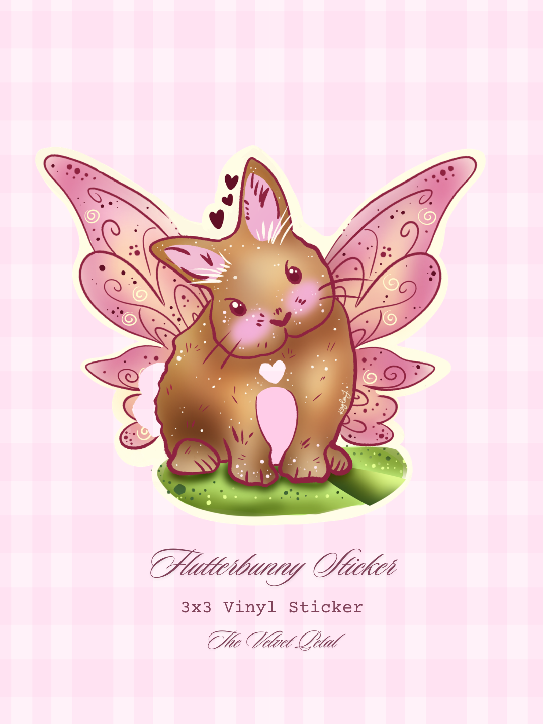 Flutterbunny - Sticker