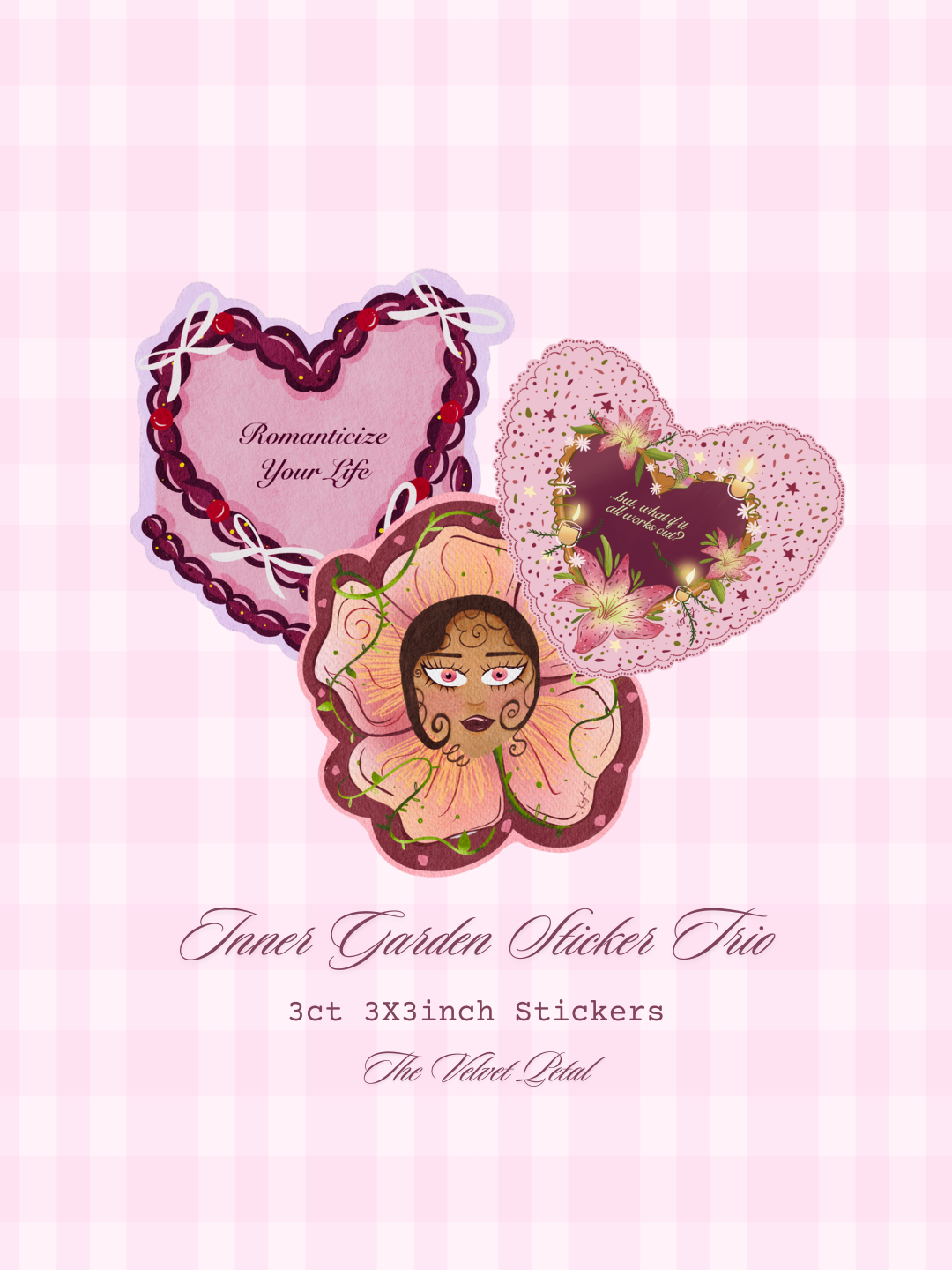 "Inner Garden" - 3ct Sticker Pack